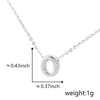 Pendant Copper Electroplated Inlaid Zircon Hiphop Style With Letters Numbers Text