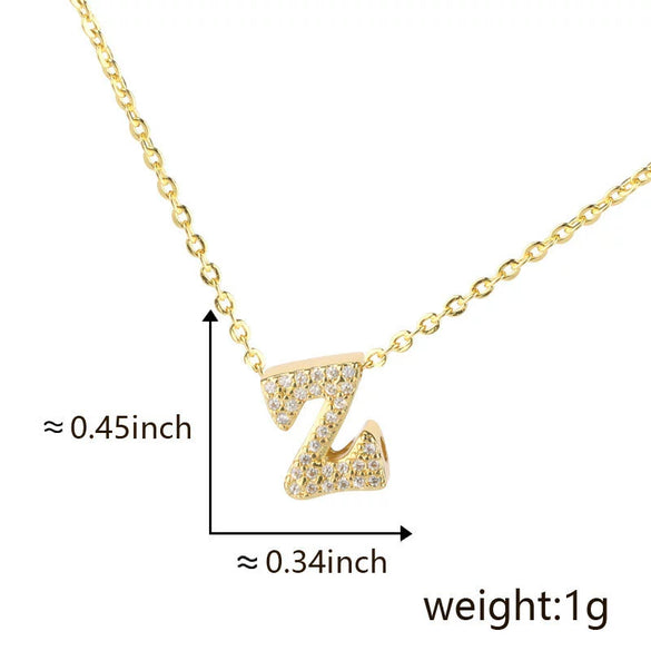Pendant Copper Electroplated Inlaid Zircon Hiphop Style With Letters Numbers Text