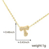 Pendant Copper Electroplated Inlaid Zircon Hiphop Style With Letters Numbers Text