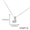 Pendant Copper Electroplated Inlaid Zircon Hiphop Style With Letters Numbers Text