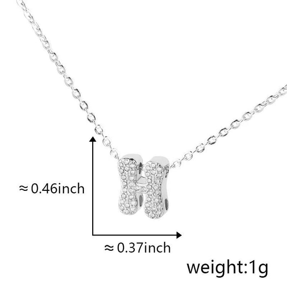 Pendant Copper Electroplated Inlaid Zircon Hiphop Style With Letters Numbers Text