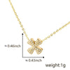 Pendant Copper Electroplated Inlaid Zircon Hiphop Style With Letters Numbers Text