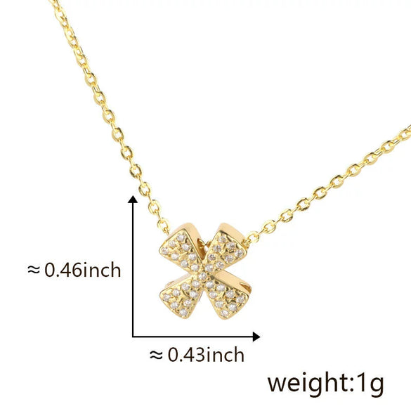 Pendant Copper Electroplated Inlaid Zircon Hiphop Style With Letters Numbers Text