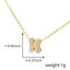 Pendant Copper Electroplated Inlaid Zircon Hiphop Style With Letters Numbers Text