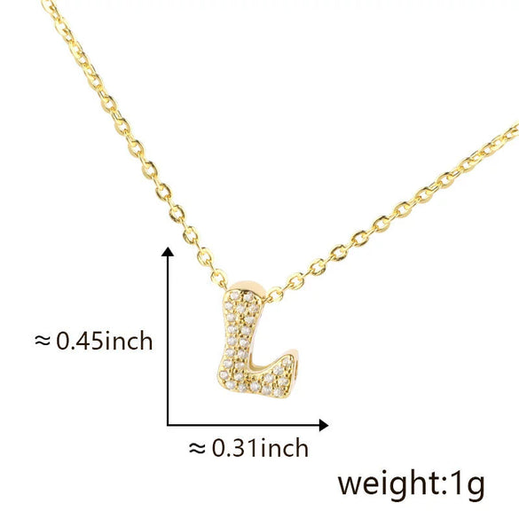 Pendant Copper Electroplated Inlaid Zircon Hiphop Style With Letters Numbers Text