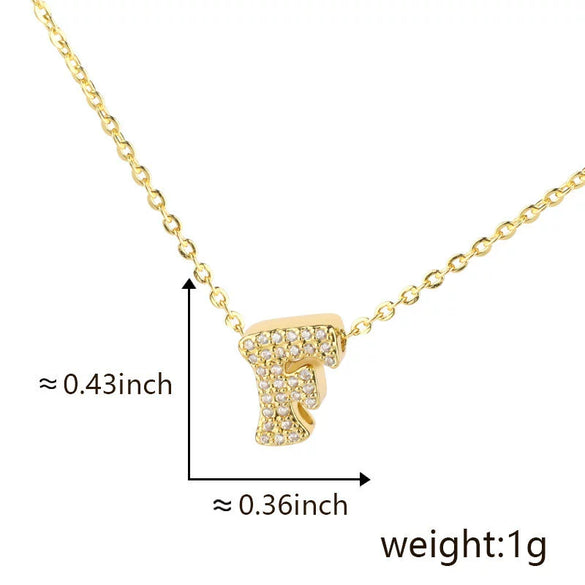 Pendant Copper Electroplated Inlaid Zircon Hiphop Style With Letters Numbers Text