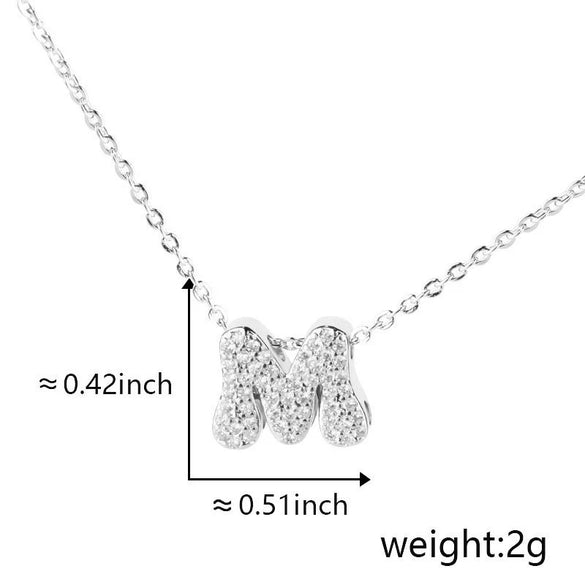Pendant Copper Electroplated Inlaid Zircon Hiphop Style With Letters Numbers Text