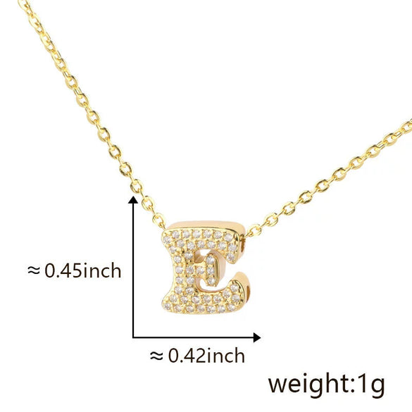 Pendant Copper Electroplated Inlaid Zircon Hiphop Style With Letters Numbers Text