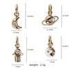 Pendant Copper Goldplated Geometric Diamond Minimalist Women's