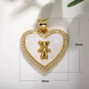 Pendant Copper Goldplated Heartshaped Zircon Accessories Diy
