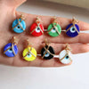 Pendant Copper Round Eyes Retro Style Electroplating Oil Dripping
