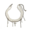Pendant Decoration Imitation Pearl Claw Chain Alloy Rhinestone Geometric Style Women's