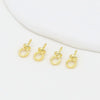 Pendant Diy Accessories Copper Electroplated Allmatch Geometric 18K Real Gold Thread Large Hole Sheep's Eye