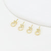 Pendant Diy Accessories Copper Electroplated Allmatch Geometric 18K Real Gold Thread Large Hole Sheep's Eye