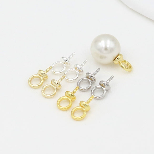 Pendant Diy Accessories Copper Electroplated Allmatch Geometric 18K Real Gold Thread Large Hole Sheep's Eye