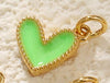 Pendant Diy Accessories Copper Heartshaped Electroplating Lava Love Red Heart Crystal
