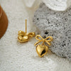 Pendant Earrings Copper Heartshaped Bow Tie Electroplating For Women