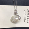 Pendant Freshwater Pearl Copper Alien Shape Classic Minimalist Style