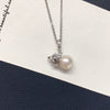 Pendant Freshwater Pearl Copper Round Gourd Baroque Candy Wrinkle Aurora Style