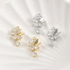 Pendant Jewelry Accessories Copper Electroplated Fairy Butterfly Flower Water Drop Zircon Hand Made
