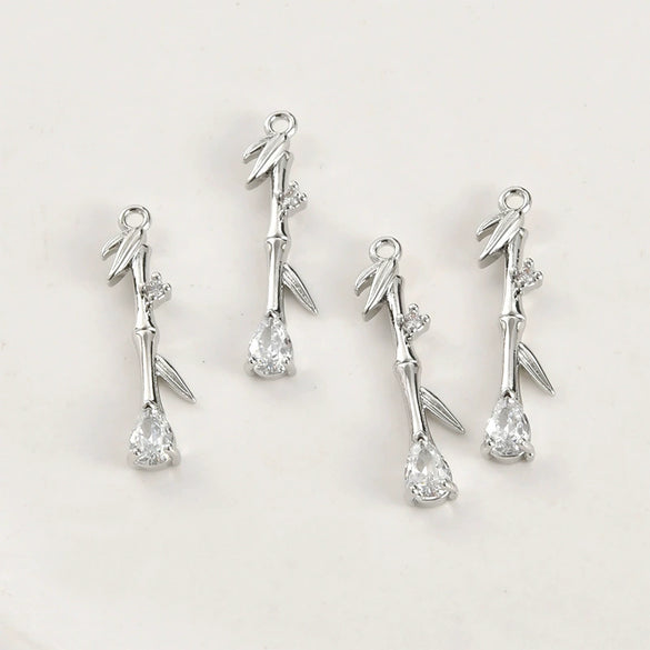 Pendant Jewelry Accessories Copper Inlaid Zircon Electroplated