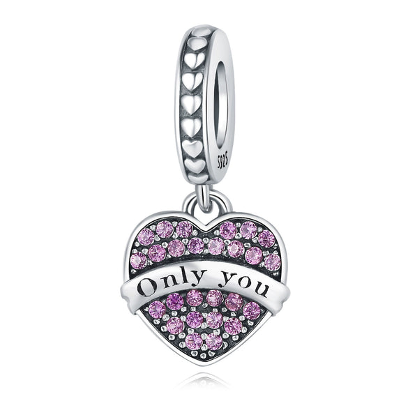 Pendant Jewelry Accessories 925 Sterling Silver Heart Shaped Infinite Eternal Love Dripping Oil Design