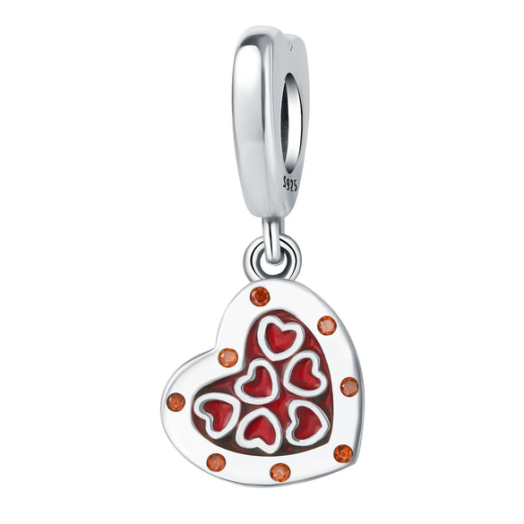 Pendant Jewelry Accessories 925 Sterling Silver Heart Shaped Infinite Eternal Love Dripping Oil Design