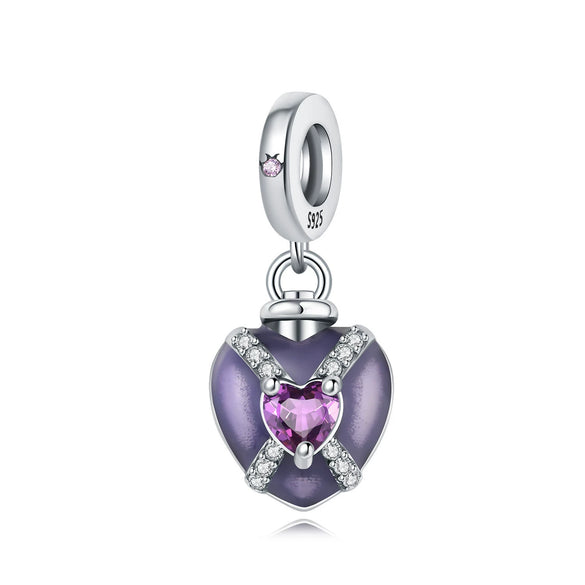 Pendant Jewelry Accessories 925 Sterling Silver Heart Shaped Infinite Eternal Love Dripping Oil Design