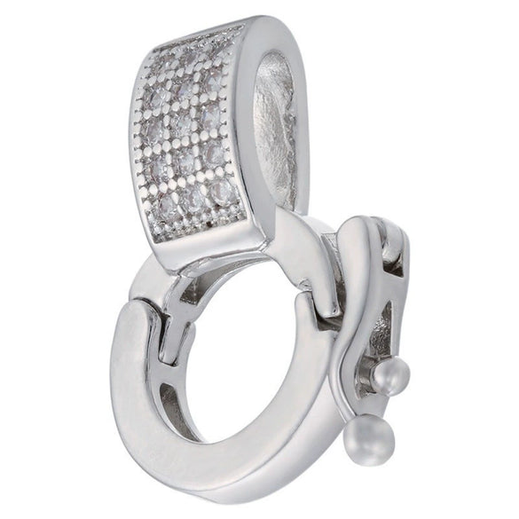 Pendant Jewelry Buckle Accessories Copper Round Ring Buckle Head Electroplating