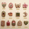 Pendant Jewelry Copper Bow Shape Electroplated Colorful Series Women