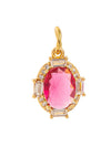 Pendant Jewelry Copper Geometric Style Set With Gems
