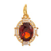 Pendant Jewelry Copper Geometric Style Set With Gems