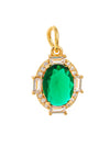 Pendant Jewelry Copper Geometric Style Set With Gems