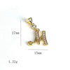 Pendant Jewelry Copper Gold Inlaid Letter Style Accessories