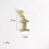 Pendant Jewelry Copper Gold Inlaid Letter Style Accessories