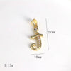 Pendant Jewelry Copper Gold Inlaid Letter Style Accessories