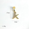 Pendant Jewelry Copper Gold Inlaid Letter Style Accessories
