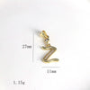 Pendant Jewelry Copper Gold Inlaid Letter Style Accessories