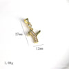 Pendant Jewelry Copper Gold Inlaid Letter Style Accessories