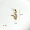 Pendant Jewelry Copper Gold Inlaid Letter Style Accessories