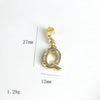 Pendant Jewelry Copper Gold Inlaid Letter Style Accessories