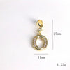 Pendant Jewelry Copper Gold Inlaid Letter Style Accessories