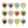 Pendant Jewelry Copper Heartshaped Electroplating Constellation Pattern