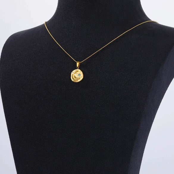 Pendant Jewelry Copper Inlaid Zircon Electroplating Colorful Oil Drop Style Unisex Clavicle Chain