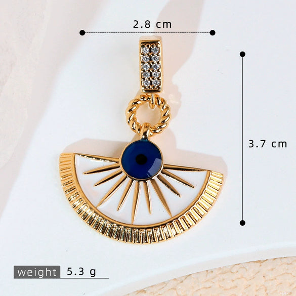 Pendant Jewelry Copper Oildropping Geometric Star Style