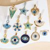 Pendant Jewelry Copper Oildropping Geometric Star Style