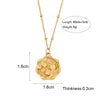 Pendant Jewelry Stainless Steel Casting Geometric Ball Chain Necklace For Women