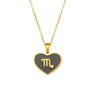 Pendant Jewelry Stainless Steel Geometric Dripping Oil Constellation Rune Necklace