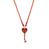 Pendant Key Necklace Titanium Steel Fourleaf Clover Geometric Vintage Style Electroplating