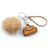 Pendant Keychain Twopiece Set Artificial Leather Creative Design
